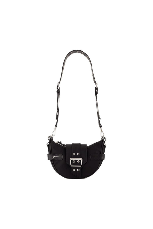 Bucky Small Schultertasche - Ganni - Nylon - Schwarz