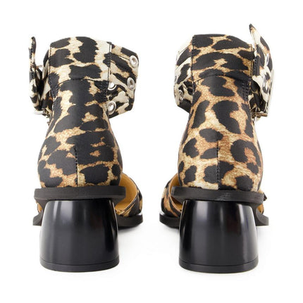 Feminine Open Cut Pumps - Ganni - Synthetik - Gedruckt