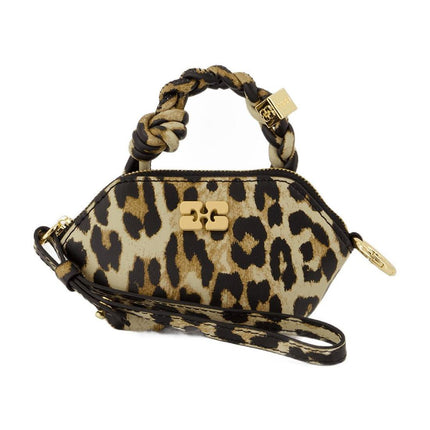 Bou Nano Schultertasche - Ganni - Leder - Leopard