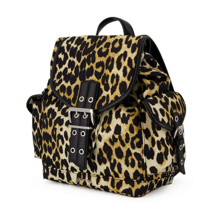 Bucky Rucksack Small - Ganni - Nylon - Leopard