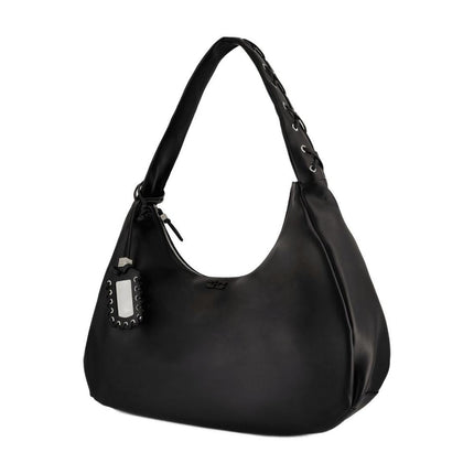 Bou Xxl Schultertasche - Ganni - Leder - Schwarz