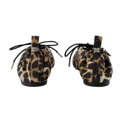 Eyelets Ballerinas - Ganni - Denim - Gedruckt