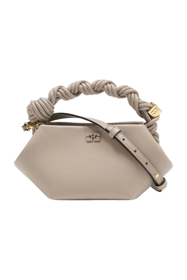 Bou Bag Mini Handtasche - Ganni - Leder - Grau