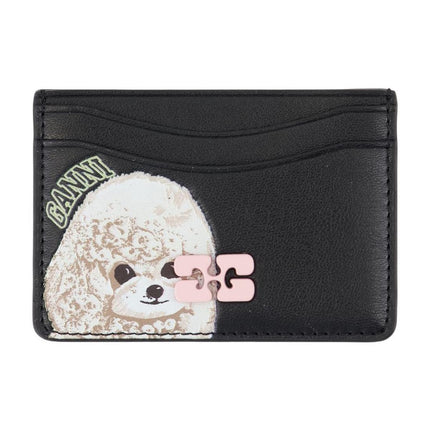 Bou Animals Kartenhalter - Ganni - Leder - Schwarz