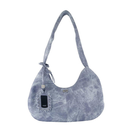 Bou Medium Schultertasche - Ganni - Leder - Blau