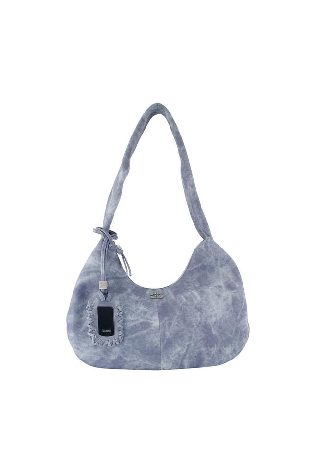 Bou Medium Schultertasche - Ganni - Leder - Blau