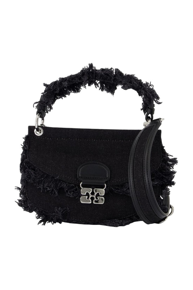 Apo G Mini Schultertasche - Ganni - Baumwolle - Schwarz