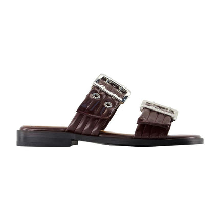 Feminine Sandalen - Ganni - Synthetik - Bordeaux