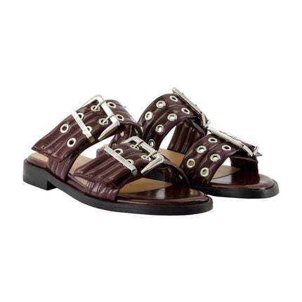 Feminine Sandalen - Ganni - Synthetik - Bordeaux