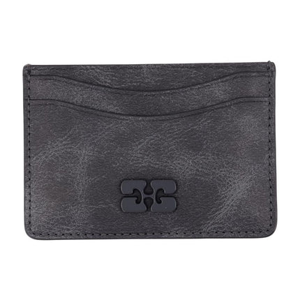 Kartenhalter Vintage - Ganni - Leder - Grau