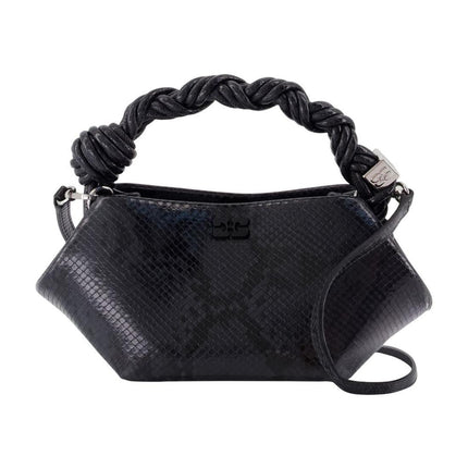 Bou Mini Snake Handtasche - Ganni - Synthetik - Schwarz