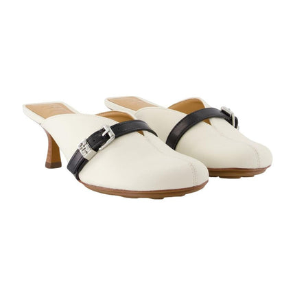 Sue Heeled Sandalen - Ganni - Leder - Weiß