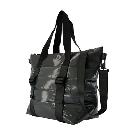 Cabas Puffer Mix Tote Bag Mini W3 - RAINS - Synthetisch - Grün