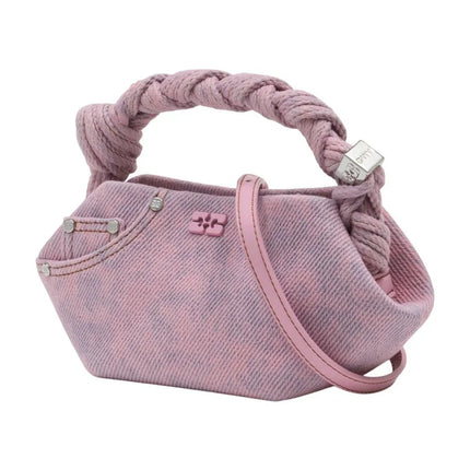 Bou Mini Handtasche - Ganni - Baumwolle - Rosa