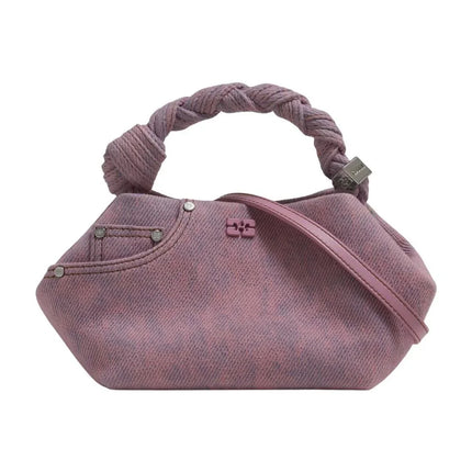 Handtasche Bou Small – Ganni – Baumwolle – Rosa