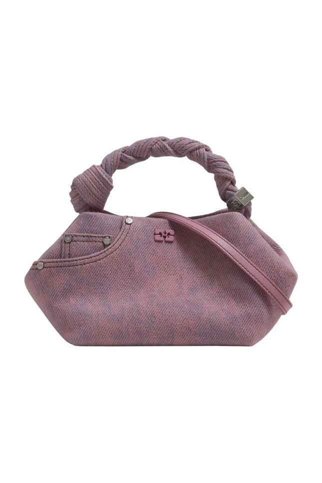 Handtasche Bou Small – Ganni – Baumwolle – Rosa
