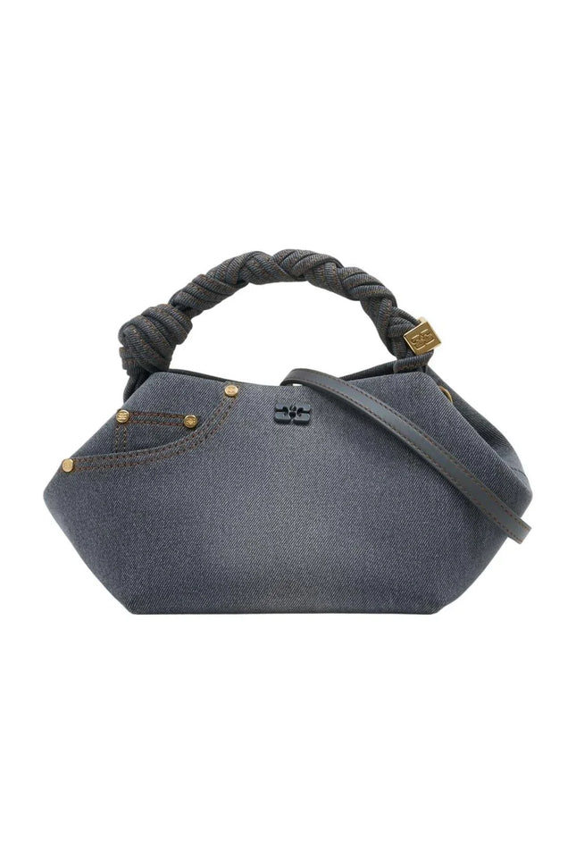 Handtasche Bou Small – Ganni – Baumwolle – Grau