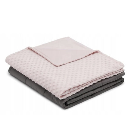 Gewichtsdecke 4,5kg Kinder Therapie Decke Baumwolle Decke Rosa/Grau 104*152cm