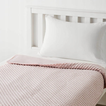 Gewichtsdecke 4,5kg Kinder Therapie Decke Baumwolle Decke Rosa/Grau 104*152cm