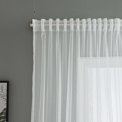 Gardine Raschel Stickerei  Design  »Florenz« Multiband für Gardinenschiene und Gardinenstange Elegante Fensterdekoration 2023200