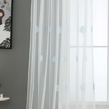 Gardine Raschel Stickerei  Design  »Florenz« Multiband für Gardinenschiene und Gardinenstange Elegante Fensterdekoration 2023200