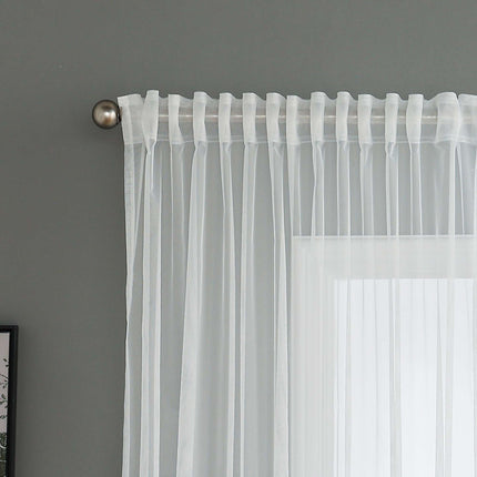 Gardine Raschel Stickerei  Design  »Florenz« Multiband für Gardinenschiene und Gardinenstange Elegante Fensterdekoration 2023200