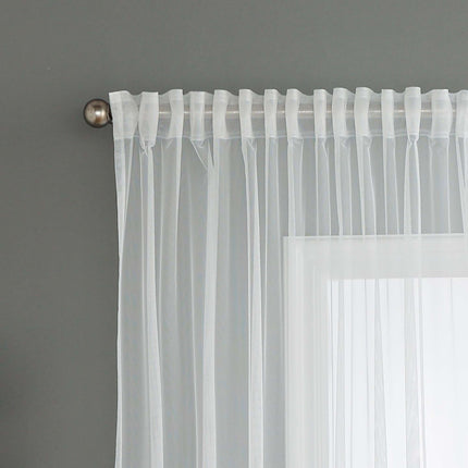 Gardine Raschel Stickerei  Design  »Florenz« Multiband für Gardinenschiene und Gardinenstange Elegante Fensterdekoration 2023200