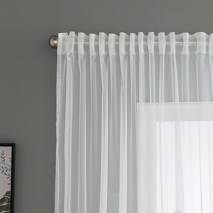 Gardine Raschel Stickerei  Design  »Florenz« Multiband für Gardinenschiene und Gardinenstange Elegante Fensterdekoration 2023200