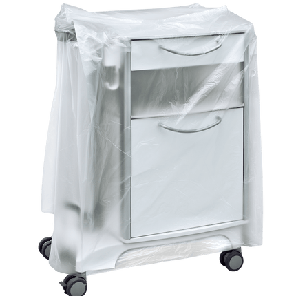 DEISS 59867 - Nachttischhaube 600+500x1000x0,01 mm transparent | Packung (200 Stück)