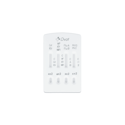 Combo 9in1 - DVOT Professional SARS-CoV-2, Influenza A+B, RSV, Adenovirus, hMPV, PIV 1/3, PIV 2, Mycoplasma | Packung (1 Stück)