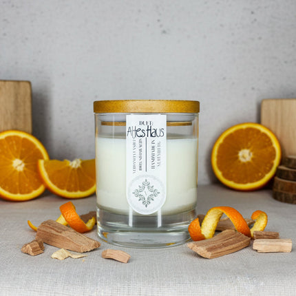 Altes Haus | Duftkerze Sojawachs – Zedernholz & Orange – warm & natürlich