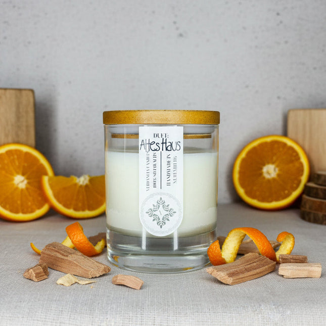 Altes Haus | Duftkerze Sojawachs – Zedernholz & Orange – warm & natürlich