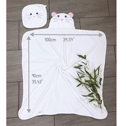 Baby Kapuzenhandtuch Maus