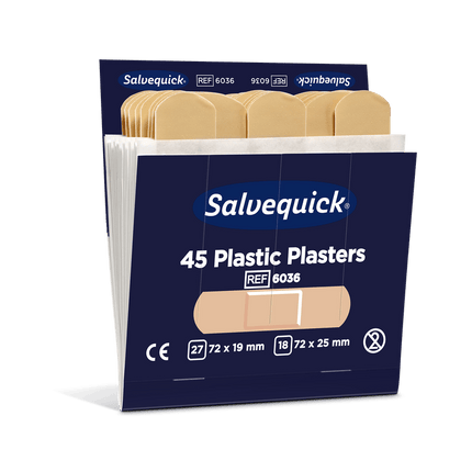 Kunststoffpflaster, 45 stück/nachfüllung | Packung (6 Stück)