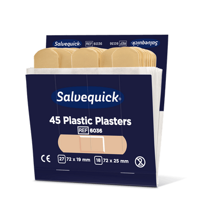 Kunststoffpflaster, 45 stück/nachfüllung | Packung (6 Stück)