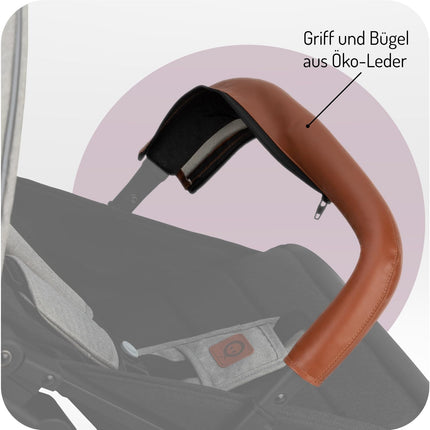 Kinderwagen MoMi ESTELLE ab 6 Monaten (bis 15 kg), klappbarer Kinderwagen mit 5-Punkt-SicherheitsgurtKinderwagen MoMi ESTELLE ab 6 Monaten (bis 15 kg), klappbarer Kinderwagen mit 5-Punkt-Sicherheitsgurt, Einkaufskorb mit Auflappfunktion , Teleskopzuggriff