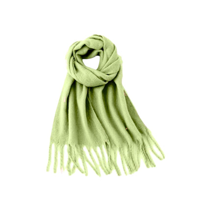 Fransenschal Bouclé » Damenschal 210 x 40 cm » Winter Damen Schal mit Quasten » Winterschal Super Soft