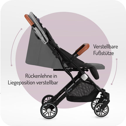 Kinderwagen MoMi ESTELLE ab 6 Monaten (bis 15 kg), klappbarer Kinderwagen mit 5-Punkt-SicherheitsgurtKinderwagen MoMi ESTELLE ab 6 Monaten (bis 15 kg), klappbarer Kinderwagen mit 5-Punkt-Sicherheitsgurt, Einkaufskorb mit Auflappfunktion , Teleskopzuggriff