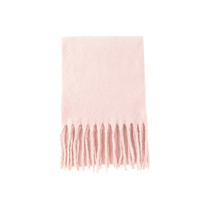Fransenschal Bouclé » Damenschal 210 x 40 cm » Winter Damen Schal mit Quasten » Winterschal Super Soft