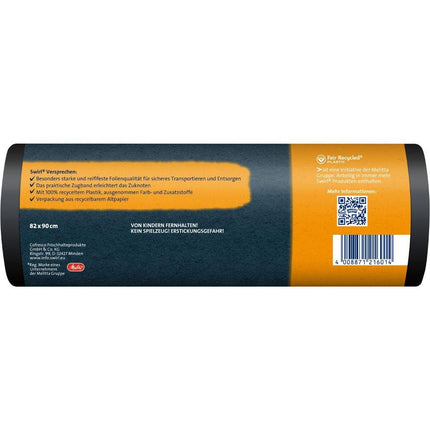 Swirl Schwerlast-Säcke Profi mit Zugband 120 l Reißfest & Dicht | Rolle (12 Beutel)