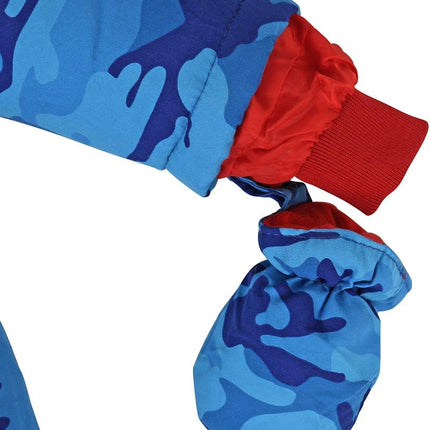 Baby Winter Overall Mit Kapuze Schneeanzüge mit Handschuhen und Füßlinge Mädchen Jungen Warm Kleidungsset