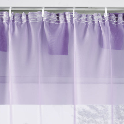 2er-Pack Gardinen Transparent Vorhang Set Wohnzimmer Voile Schlaufenschal mit Bleibandabschluß 61000CN