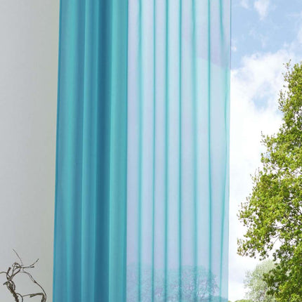 Schlaufenschal Gardine uni transparent Voile 61175