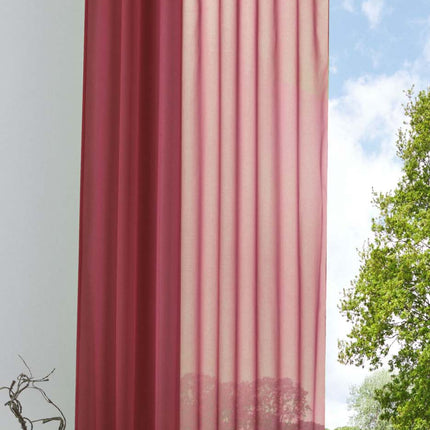 Schlaufenschal Gardine uni transparent Voile 61175