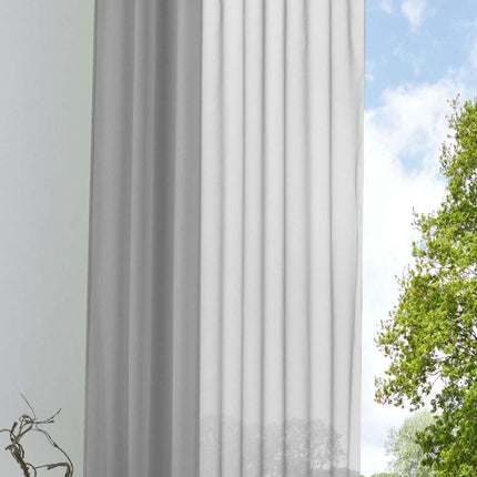 Schlaufenschal Gardine uni transparent Voile 61175