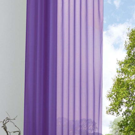 Schlaufenschal Gardine uni transparent Voile 61175