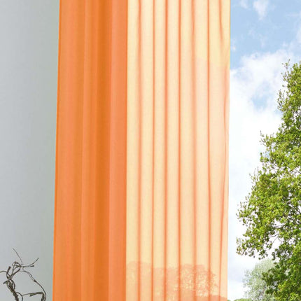 Schlaufenschal Gardine uni transparent Voile 61175