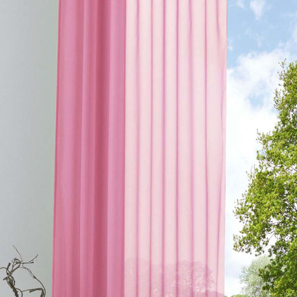 Schlaufenschal Gardine uni transparent Voile 61175