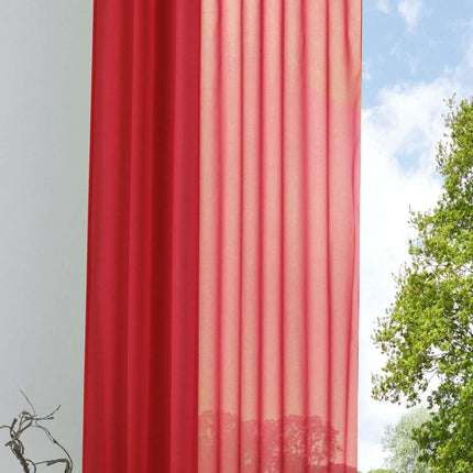 Schlaufenschal Gardine uni transparent Voile 61175
