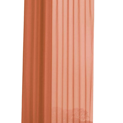 Schlaufenschal Gardine uni transparent Voile 61175